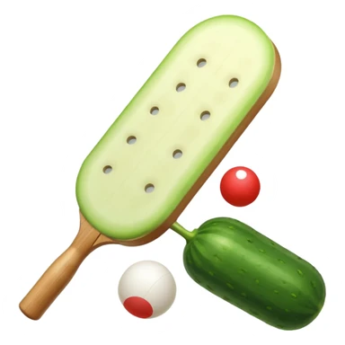 🥒+🏓 sticker
