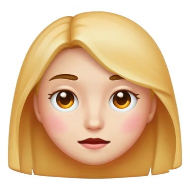 Face hide blushed emoji sticker