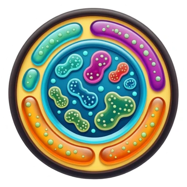 petri dish culture sticker