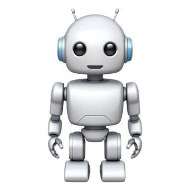 robot old cartoon simple toy white innocent round sticker