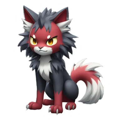  Kawaii Edgy Cool Beautiful Torracat-Zoroark full body sticker