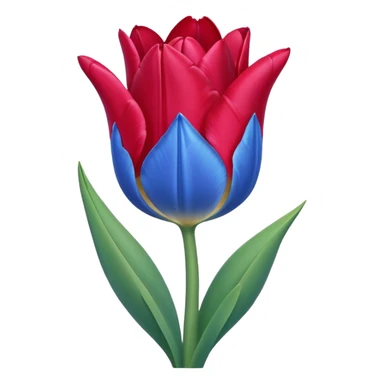 blue tulip emoji sticker
