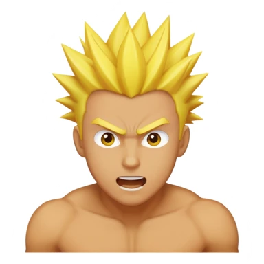 Guy going super sayain sticker