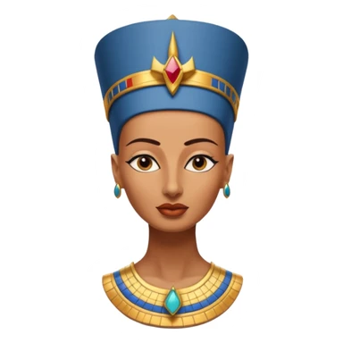 Bust of Nefertiti, only half sticker