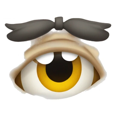 squinted eye sticker