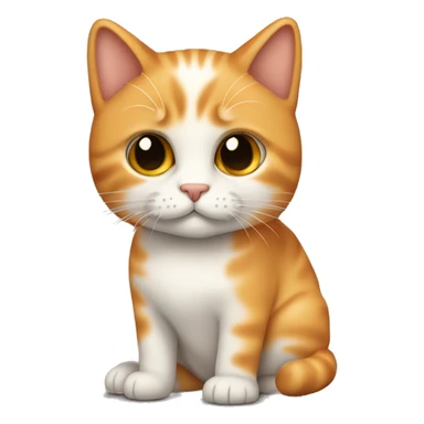 Gatto arancione con pelo corto  sticker