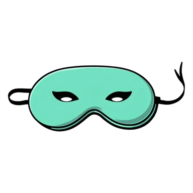 black superhero eye mask sticker