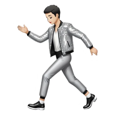 Moonwalking  sticker