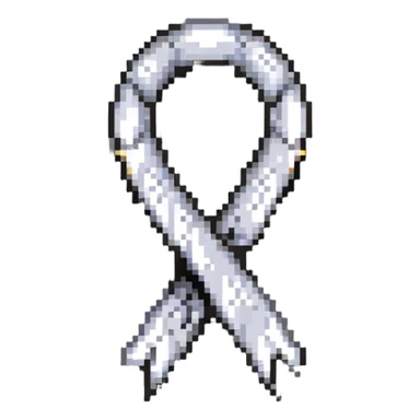 grey ribbon sticker