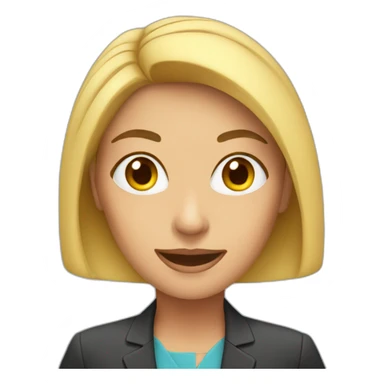 Woman newsreporter sticker