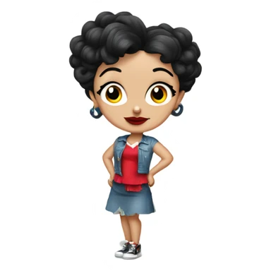 Betty boop sticker