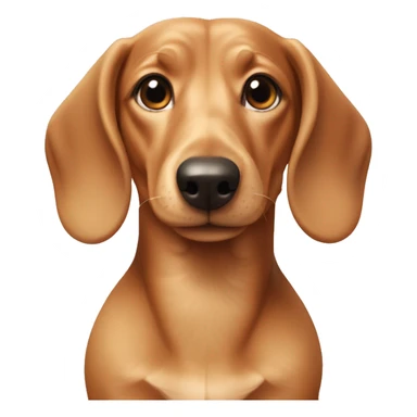 cream daschund sticker