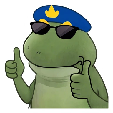 Laughing middle finger sticker