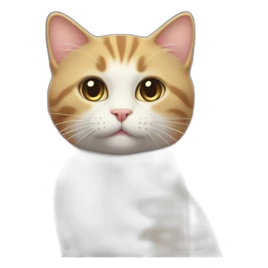 shiny starlit sky behind small suprising face cat sticker