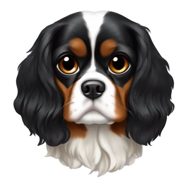 black and tan king charles cavalier sticker