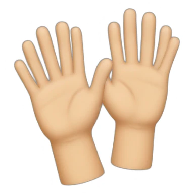 High five hands sticker