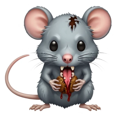 Zombie rat sticker