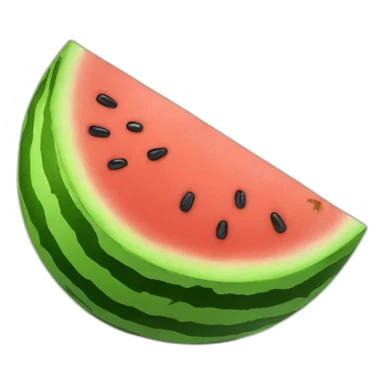 Watermelon with a fruit bowl  sticker