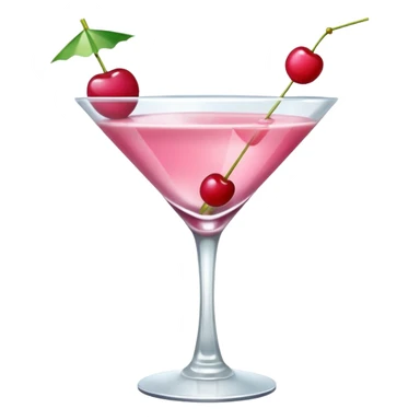 pink cocktail sticker