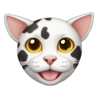 cow cat fusion sticker