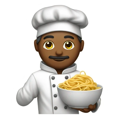 Chef linguine With a hoodie￼ sticker