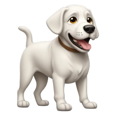 perro nadando  sticker