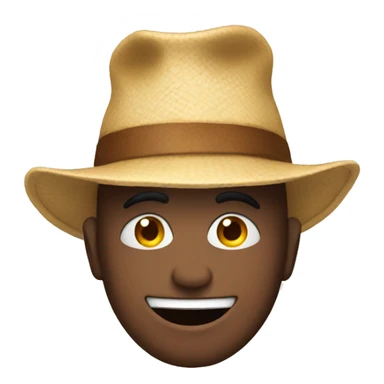 human with a funny hat sticker