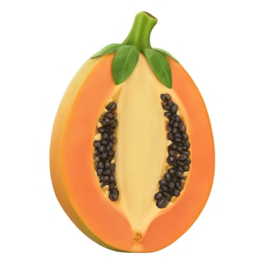 Realistic Papaya  sticker