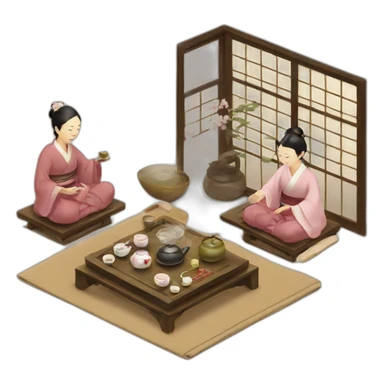 Tea ceremony sticker