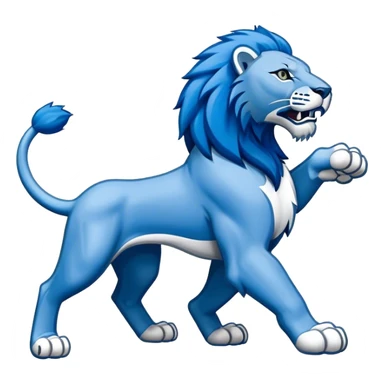 The Detroit lions logo sticker