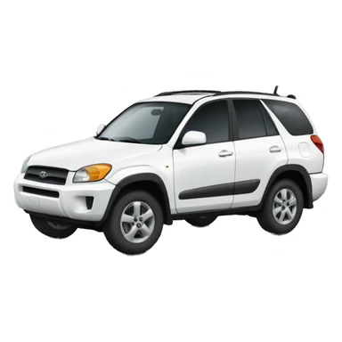 White Rav4  sticker