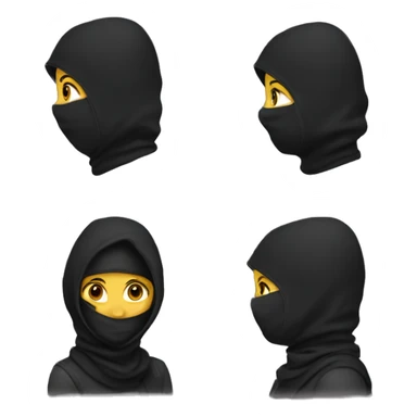 balaclava girl sticker