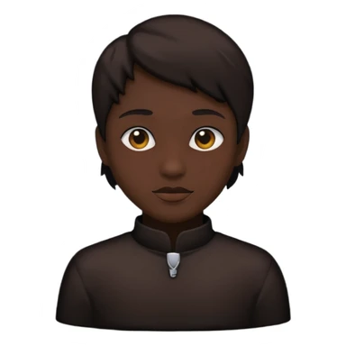 silueta negra persona sticker