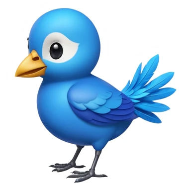 
3D emoji of a small bird, in Apple Memoji style. Soft studio lighting, glossy finish, black background, minimalistic and centered composition.
 sticker