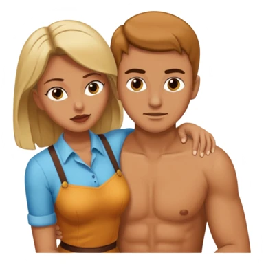 Woman Spanking man sticker