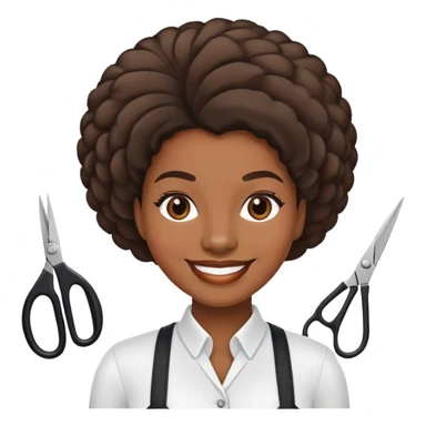 Hair salon manager African American sticker