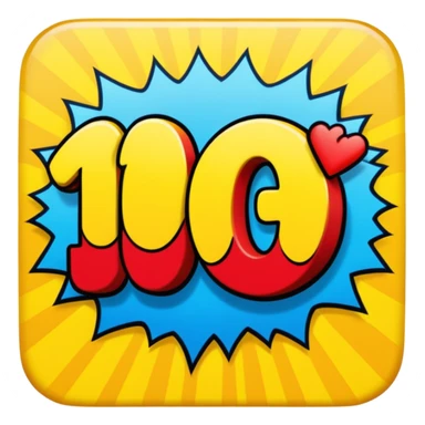 COMIC BOOK TEXT THAT SAYS 10KPLZ sticker