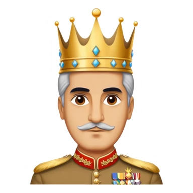 Reza shah the former king of Iran  sticker
