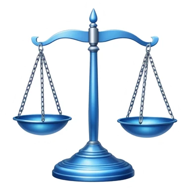 blue scales of justice sticker