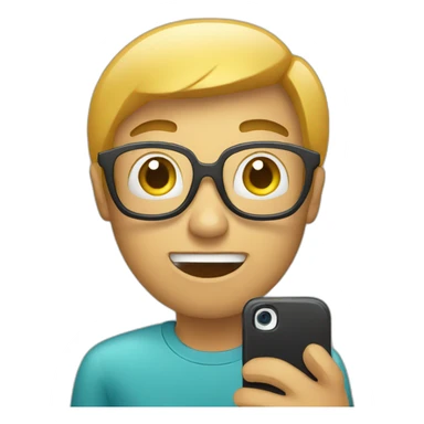 texting on the phone sticker