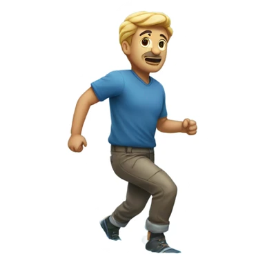 man walking on water sticker