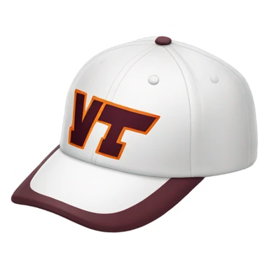 single virginia tech VT baseball cap sticker