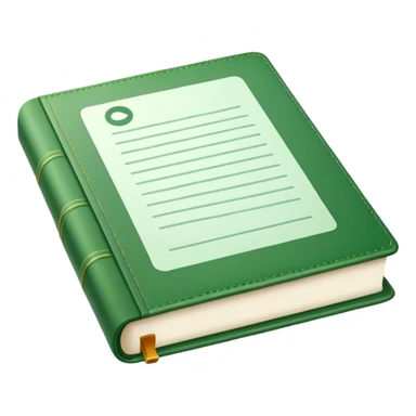 Un livre vert  sticker