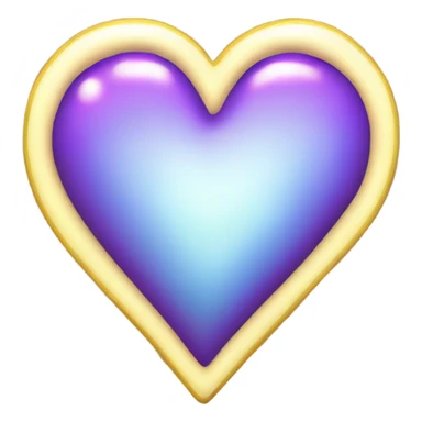 Shiny static heart  sticker