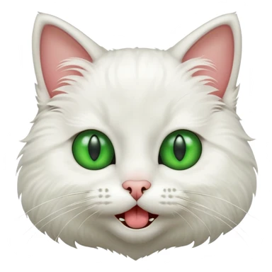 cat making a silly face sticker