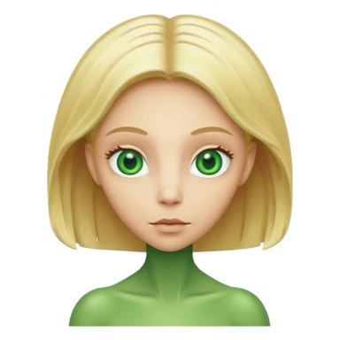 ALIEN WITH BLONDE sticker