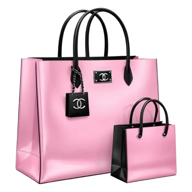 victoria secret shopping bag, chanel shopping bag sticker