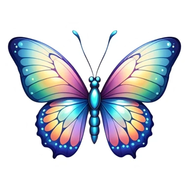 Divine Holy Glorious Shiny Sparkly Butterfly sticker