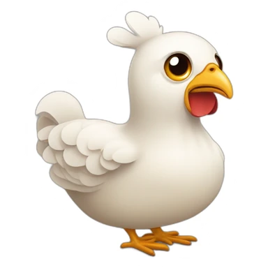 Triste poulet sticker