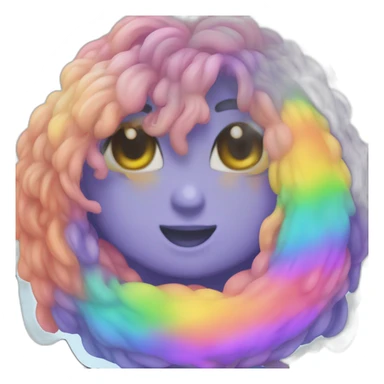 Caca lgbr arc-en-ciel sticker